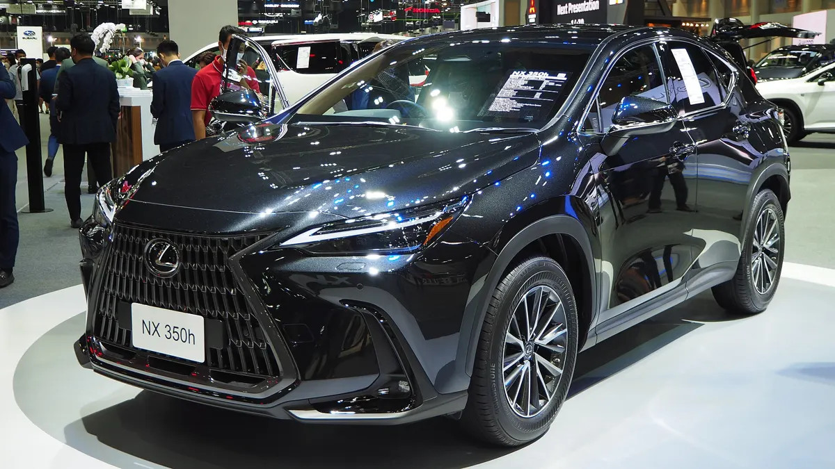 렉서스 NX350h 중형 SUV 전시차 전면 — NX350h 가격·트림 비교
